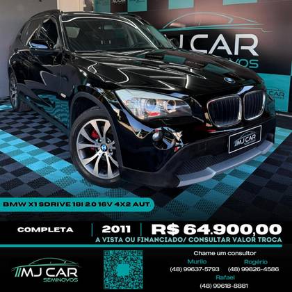 BMW X1 2.0 18I S-DRIVE 4X2 16V GASOLINA 4P AUTOMÁTICO